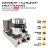 Belgian Waffle Maker Thick | 360° Rotating Mechanism | Round-Shaped Waffles | Stainless Steel