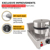 Belgian Waffle Maker Thick | Cone Maker and Waffle Iron | Round-Shape Thin Waffles | Stainless Steel