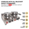 Belgian Waffle Maker Thick | Cone Maker and Waffle Iron | Round-Shape Thin Waffles | Stainless Steel