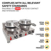 AP-603 Waffle Cone Maker | Commercial Double Waffle Roll Maker | Stainless Steel | Nonstick Coating | 2kW