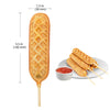 GorillaRock Corndog Waffle Maker | Nonstick Coating | 110V | 6 Pcs (3+3 Pcs)