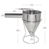 AC-MD2 Batter Dispenser | Funnel Dispenser with Stand | Stainless Steel