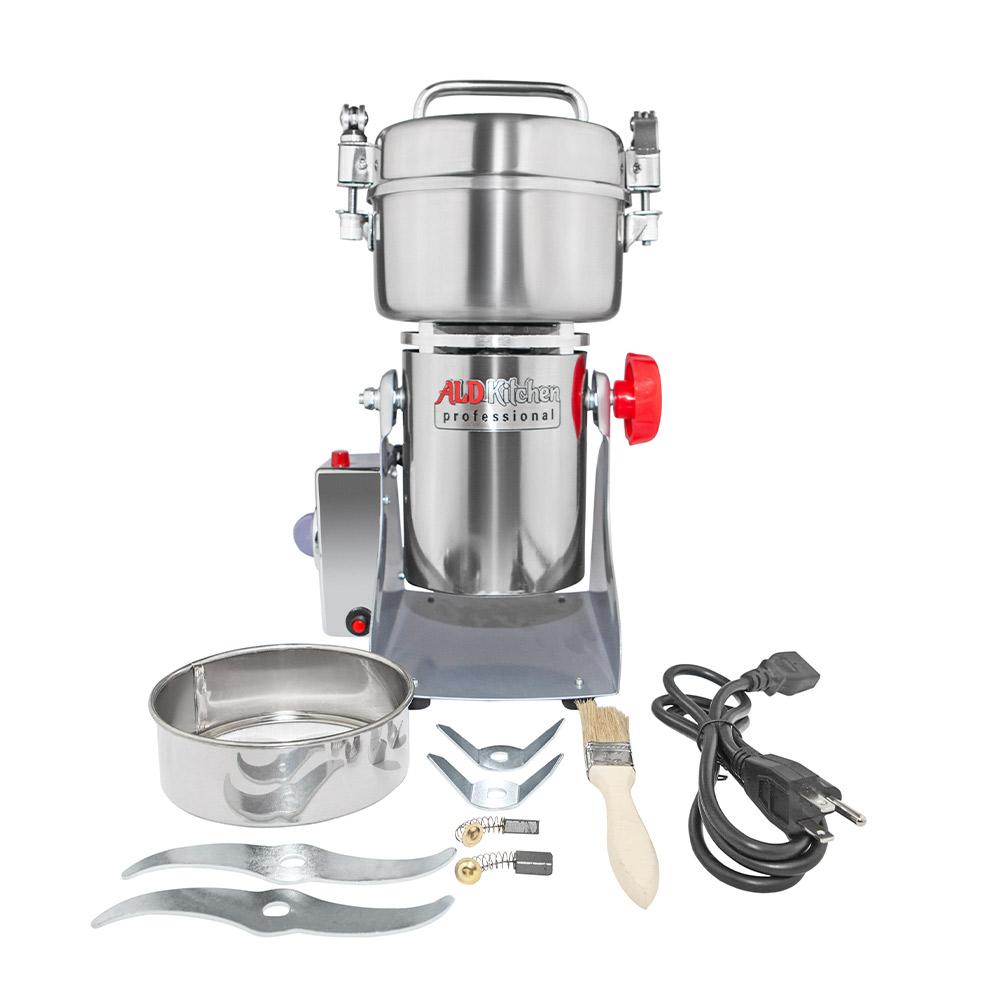 ALDKitchen Grain Mill Grinder | Electric High-Speed Grinder Machine | Wheat, Spices & Nut Chopper | Swing Type 200 Gr / 110V