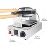 AP-124 Bubble Waffle Maker Machine | Egg Waffle Maker | Professional Rotated Iron | Improved Digital Thermostat