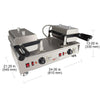 AP-741 Taiyaki Maker | Fish Waffle Iron | Stainless Steel Taiyaki Machine with Cast Iron Pan | 4 Open-Mouth Fish Waffles