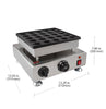 AP-542 Mini Pancake Machine | Dutch Mini Pancake Maker | 25 Round-Shape Poffertjes | Stainless Steel