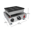 AP-562 Dorayaki Maker | Electric Big Poffertjes Maker | 9 Round-Shaped Big Pancakes | Stainless Steel