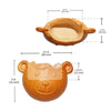 AP-196 Taiyaki Bear Waffle Maker | Electric Bear Shaped Waffle Machine | Stainless Steel | 2 Bear Head Waffle Cones