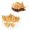 AP-207 Taiyaki Maker | Fish Waffle Iron | Stainless Steel Nonstick Commercial Taiyaki Maker | 6 Fish-Shaped Waffles