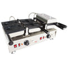AP-741 Taiyaki Maker | Fish Waffle Iron | Stainless Steel Taiyaki Machine with Cast Iron Pan | 4 Open-Mouth Fish Waffles