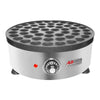 AP-541 Poffertjes Maker | Round Electric Poffertjes Pan | Stainless Steel | 50+ Round-Shape Dutch Pancakes