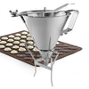 ALDKitchen Pancake Batter Dispenser | Funnel Dispenser with Stand | 2 Nozzles 