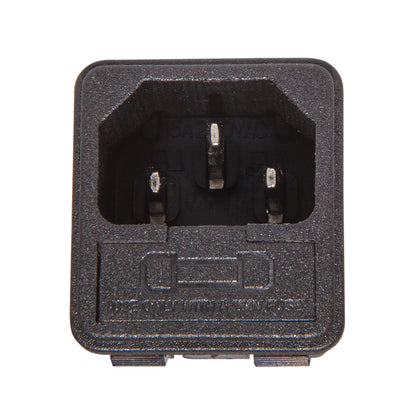 P_SF Power Socket Fuse | AC Power Plug | Black Inlet with Fuse Holder