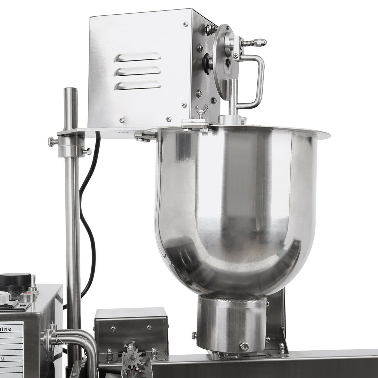 AP-02 Mini Donut Maker Commercial | Automatic Doughnut Machine | 3 Nozzles Set | Stainless Steel