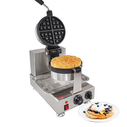 Classic Rotating Belgian Waffle Maker, 180° Flip Waffle Iron for