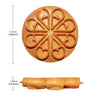 AP-593 Rotating Waffle Maker | Flower Petals Shape Waffles | Electric Belgian Waffle Iron | Stainless Steel