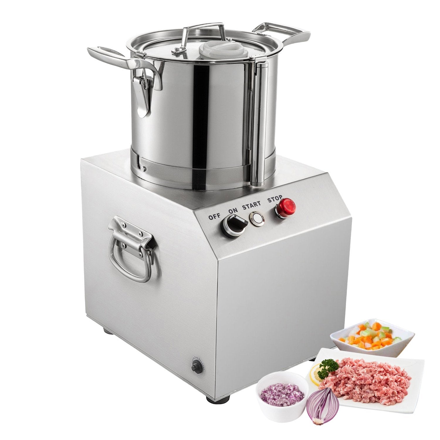 GorillaRock Food Chopper | Electric Food Processor | Stainless Steel | 1400rpm Motor | Wide Application | 110V (4L)