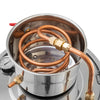 A-FCSA-10 Alcohol Wine Distiller | 2.5 Gal 10L | Moonshine Still | Water Alcohol Distiller |  Stainless Steel