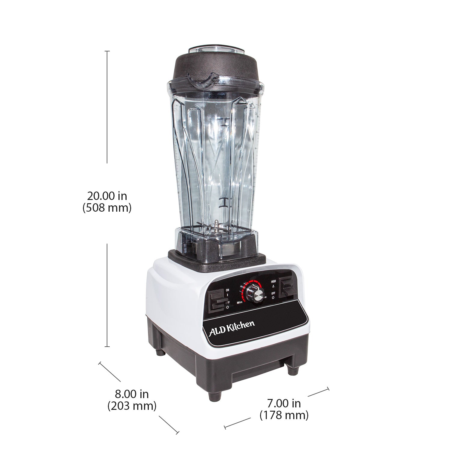 ALDKitchen Commercial Blender | 2L | Blender for Smoothies & Cocktails | Stainless Steel Blade 110V