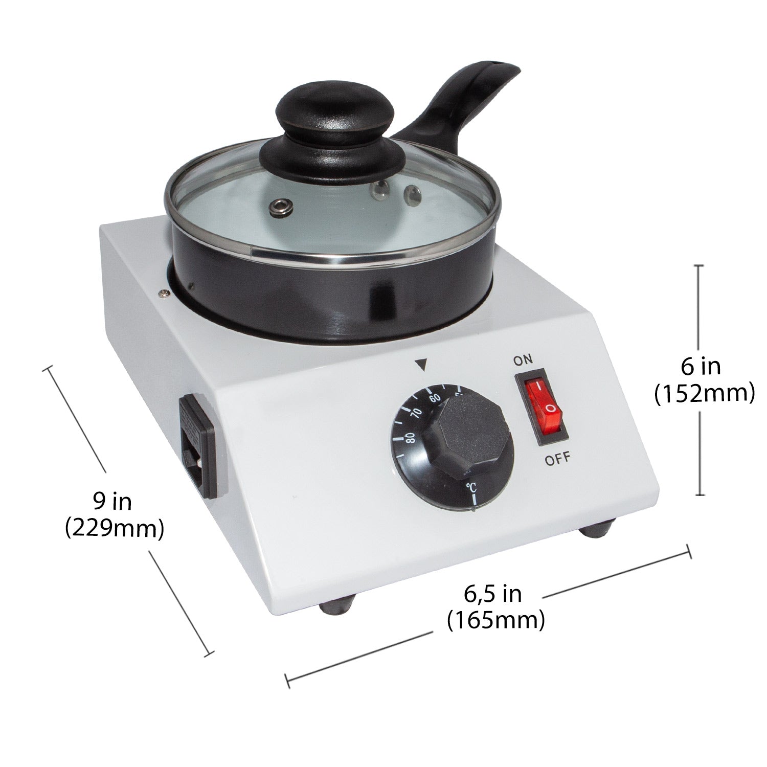 Chocolate Melting Machine | Hot Pot for Chocolate Warming | Electric Fondue with Manual Control 110V
