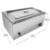 ALDKitchen Bain Marie Steam Warmer | Electric Buffet Food Warmer | Stainless Steel | 1 tank | 110V