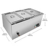 ALDKitchen Bain Marie Steam Warmer | Electric Buffet Food Warmer | Stainless Steel | 3 Tanks | 110V