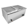 ALDKitchen Bain Marie Steam Warmer | Electric Buffet Food Warmer | Stainless Steel | 2 tanks | 110V