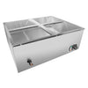 ALDKitchen Bain Marie Steam Warmer | Electric Buffet Food Warmer | Stainless Steel | 4 Tanks | 110V