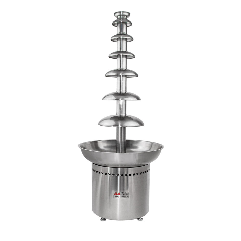 A-CF7M Chocolate Fountain | Stainless Steel Chocolate Fondue Fountain with 7 Tiers for 100 persons | 300W