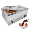 ALDKitchen Bain Marie Steam Warmer | Electric Buffet Food Warmer | Stainless Steel | 2 tanks | 110V