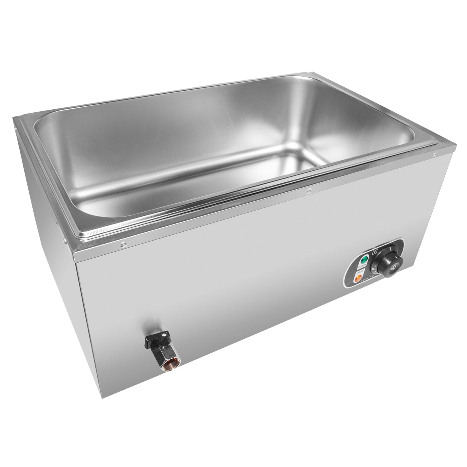 ALDKitchen Bain Marie Steam Warmer | Electric Buffet Food Warmer | Stainless Steel | 1 tank | 110V