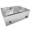 ALDKitchen Bain Marie Steam Warmer | Electric Buffet Food Warmer | Stainless Steel | 4 Tanks | 110V