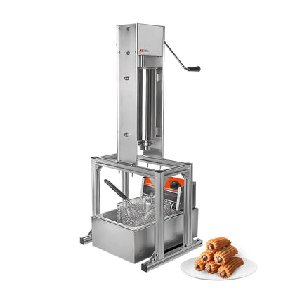 ALDKitchen Máquina para hacer churros | 15 L | Máquina para hacer donas  españolas (Churro Maker (Control de pedal))