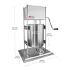 A-FV10L Churro Maker | Vertical Type Churro Machine | Stainless Steel | 10L Capacity | Manual Control