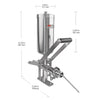 A-301 Churro Maker Gun | Commercial Cream Filling Machine | Stainless Steel Churro Stuffer | 5 L | Manual