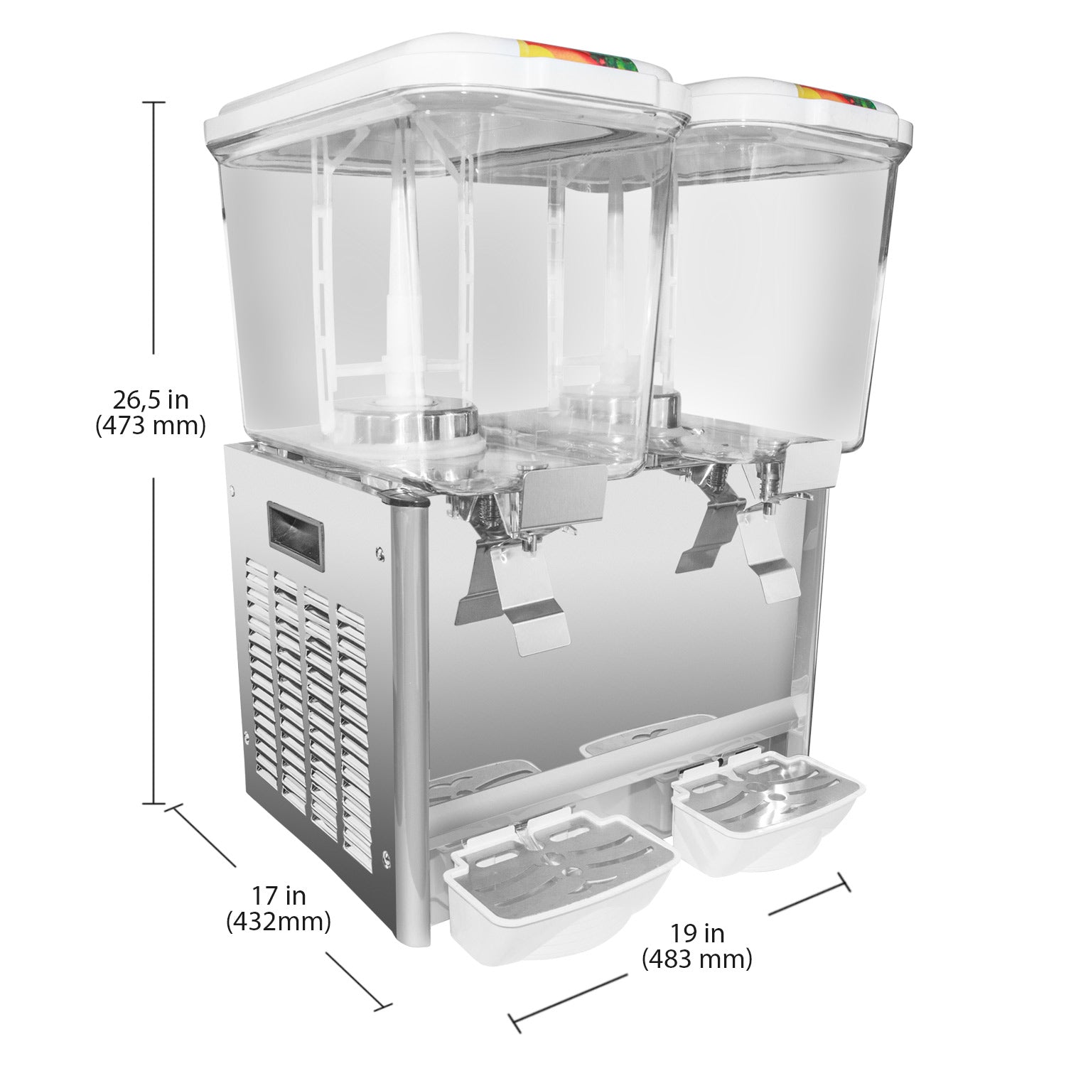 A-DG6LYJ2 Electric Drink Dispenser | 18L x 2 | Fridge Juice Dispenser