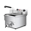AP-399 Commercial Deep Fryer | 11.5 L | Electric Oil Fryer | Snack Machine with Removable Basket
