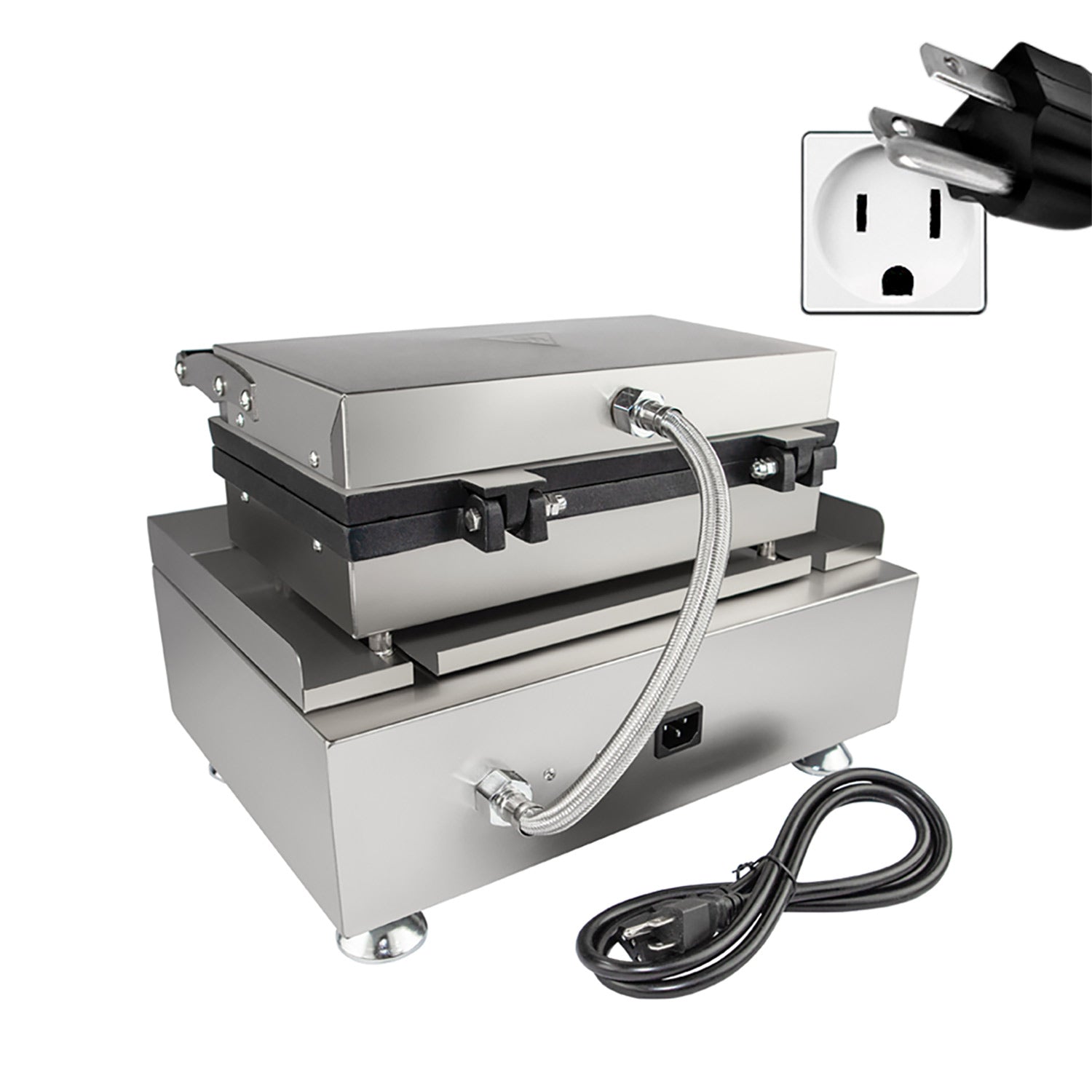 AP-529 HotDog Waffle Maker Commercial | 6 Corn Dog Stick Waffles