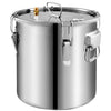 A-FCSA2-10 Alcohol Wine Distiller | 2.5 Gallon 10L | Moonshine Still with Copper Pipe | Stainless Steel