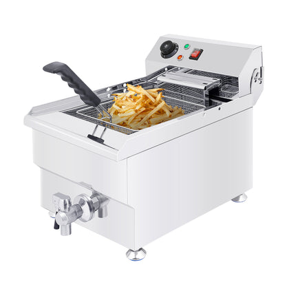 AP-400 Deep Fryer Commercial | 17 L | Electric Oil Fryer | Snack Machine with Removable Basket
