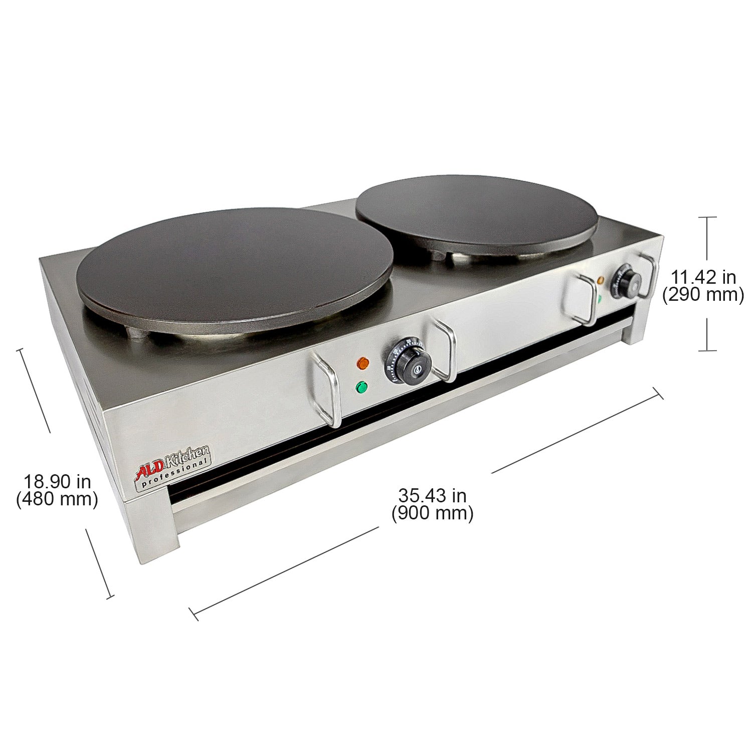 ALDKitchen Crepe Maker Commercial Electric Double Pancake Maker –  Professional Kitchen Equipment