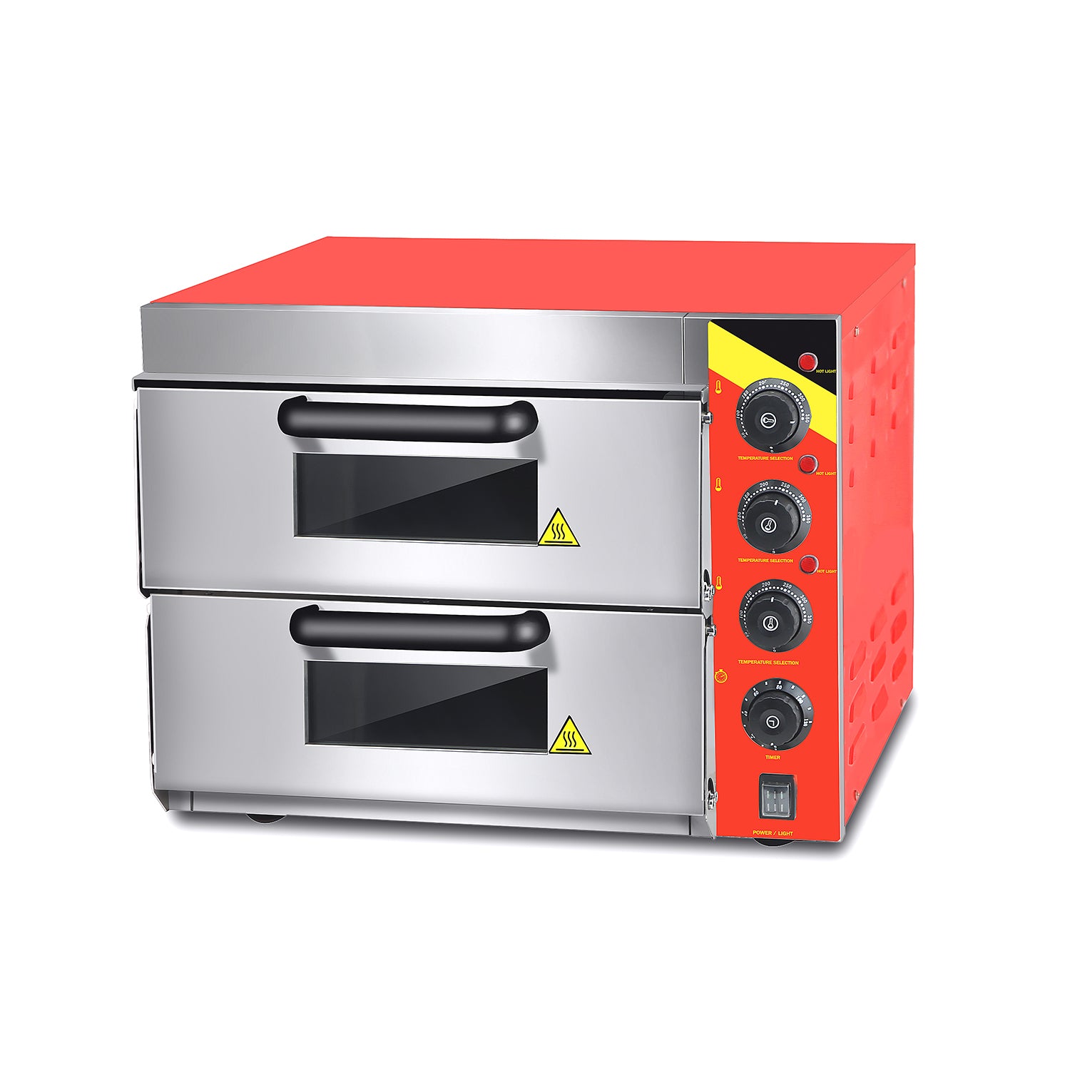 ALDKitchen Pizza Maker | Electric Pizza Oven | 2 Pcs | Stainless Steel | 110V