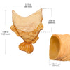 ALDKitchen Taiyaki Machine | 5 Pcs | Open-Mouth Fish Shaped Waffle Cones