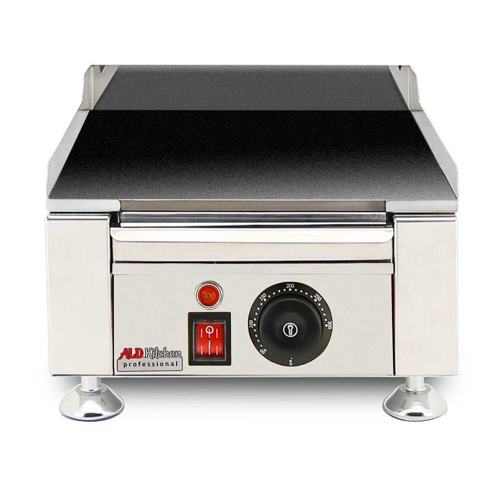 AP-429 Flat Top Griddle | Teppanyaki Grill with Nonstick Coating | Manual | Scapula Included