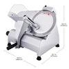 A-250ES10-3 Meat Slicer Commercial | Electric Food Slicer with 10-inch Stainless Steel Blade | Aluminum Body | Low Noise