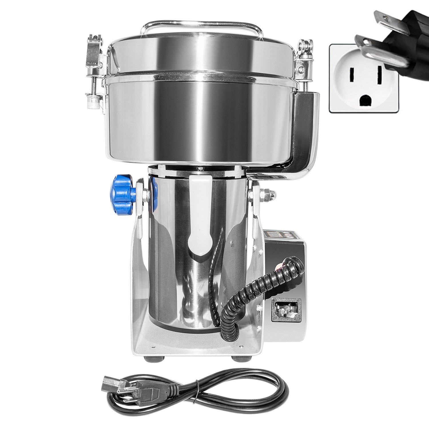 ALDKitchen Grain Mill Grinder | 2000 Grams | Electric High-Speed Grinder Machine | Wheat, Spices & Nut Chopper | Swing Type