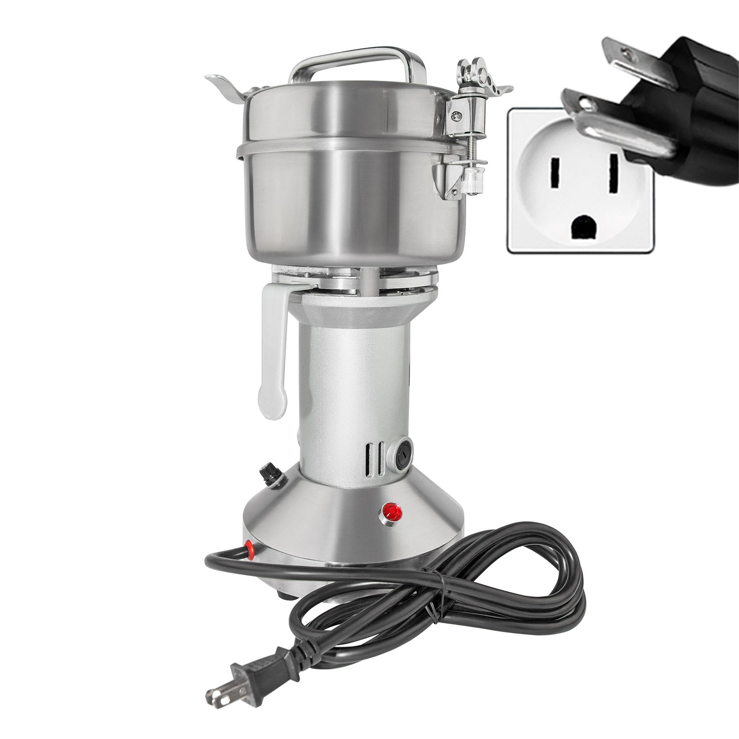 GR-V350 Grain Mill Commercial | Electric Wheat Grinder | 350g | Spices and Herbs| Stainless Steel