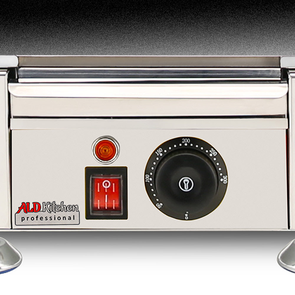 ALDKitchen Flat Top Griddle | Teppanyaki Grill | Single, Dual or Triple  Thermostat | Commercial Use | 110V (Small)