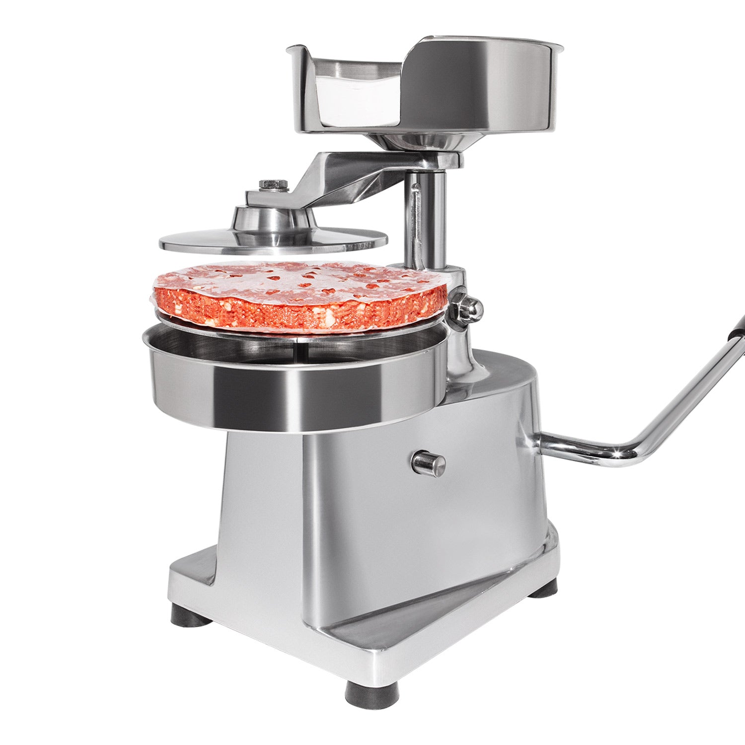 A-A130 Burger Press | Meat Patty Maker | Commercial Patty Forming Tool | Stainless Steel | 5-inch Diameter