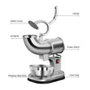 ALDKitchen Commercial Shaved Ice Machine | Ice Crusher for Snow Cones and Frozen Drinks | 440 lbs/h | Stainless Steel